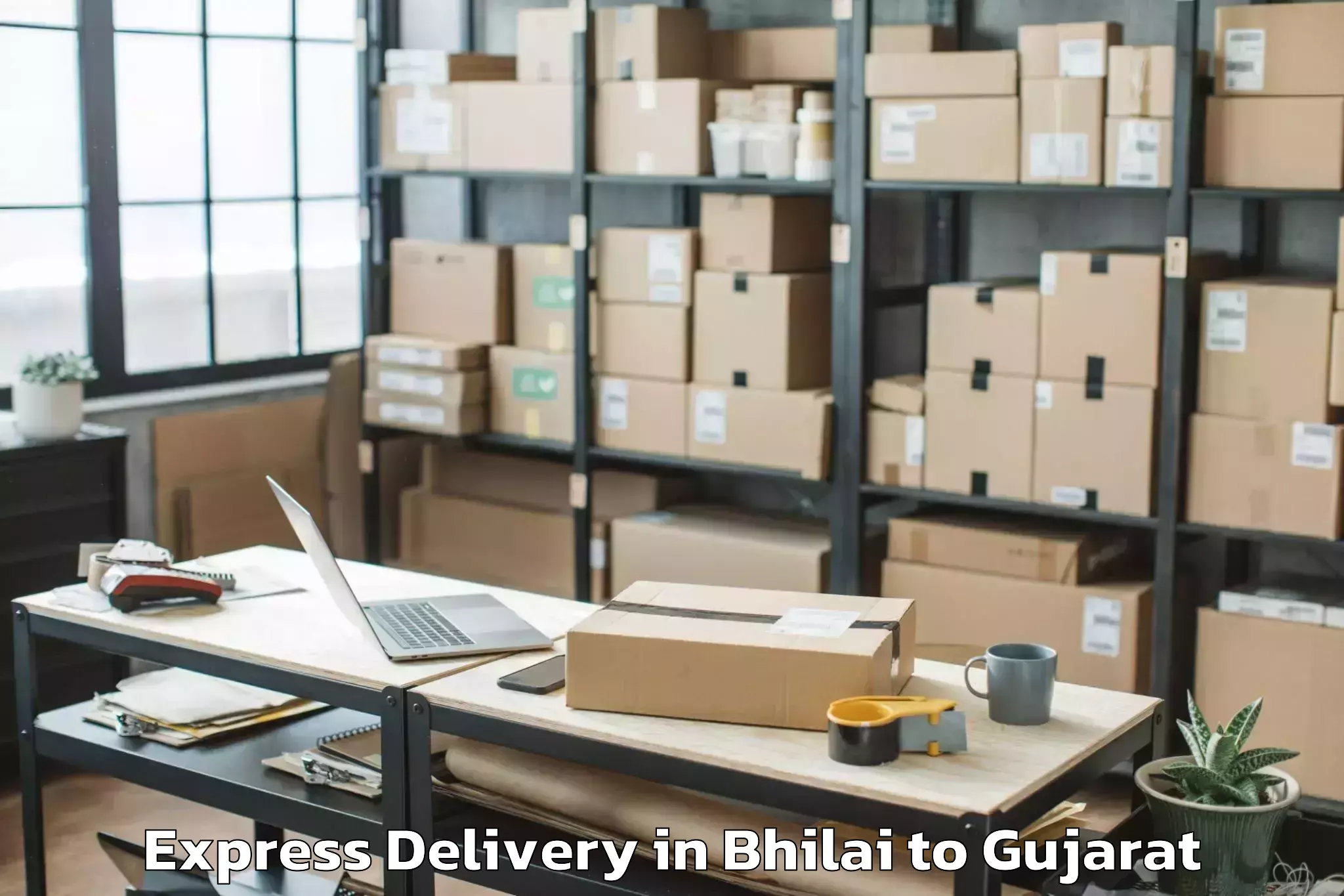 Affordable Bhilai to Prantij Express Delivery